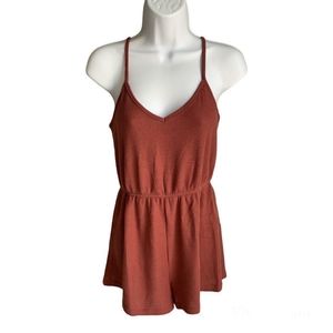 Zaful Textured Cami Loose Romper